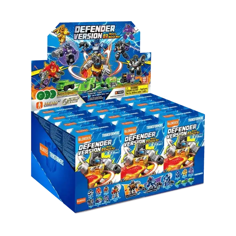 TRANSFORMERS Heavy Metal War Defender Version 03 modellkit blind box set (12) - Premium
