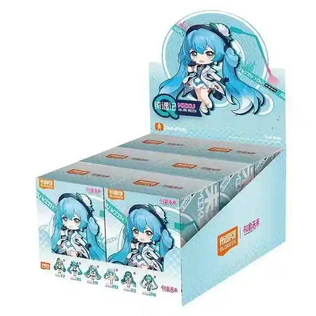 HATSUNE MIKU MIKU WITH YOU FANTASTIC Q SERIES modellkit blind box (6) - Premiumkvalitet