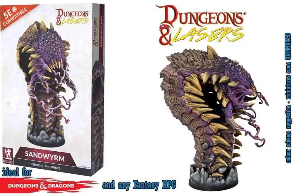 Beställ idag | Dungeons & Lasers Sandwyrm Modell