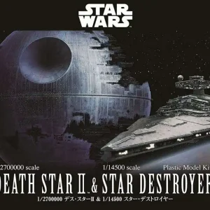 Rabatt | Star Wars Death Star II & Imperial Star Destroyer modellbyggsats (Bandai)