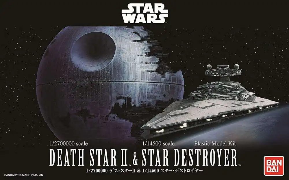 Rabatt | Star Wars Death Star II & Imperial Star Destroyer modellbyggsats (Bandai)
