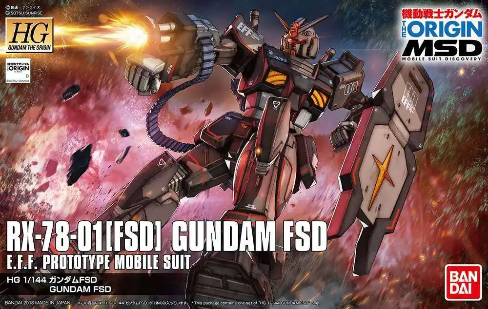 Fynd | HG Gundam FSD 1/144 - Höghastighetsmodell av Gundam