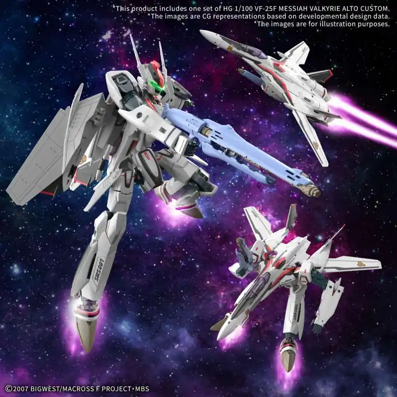 Hg 1/100 VF-25F Messiah Valkyrie Alto Custom - Ta chansen