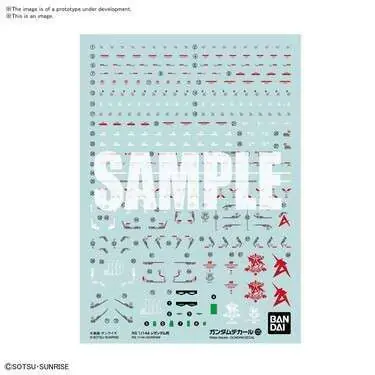 Enkel beställning - Gundam Decal 125 RG Gundam Nu 1/144 - Detaljerad Dekal för Modellbyggare