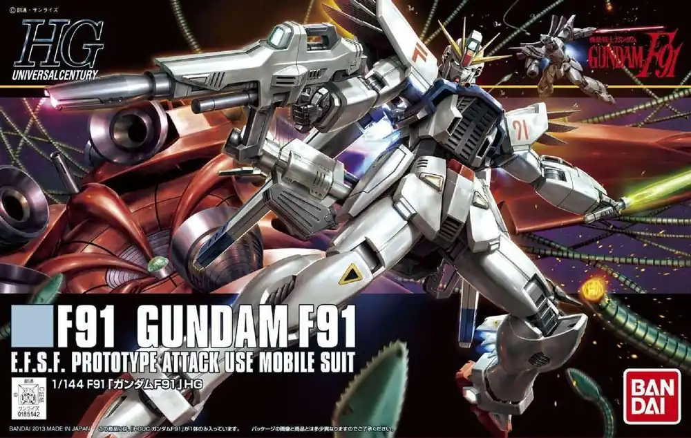 Hguc Gundam F91 1/144 - Detaljerad Modell - Fyndpris