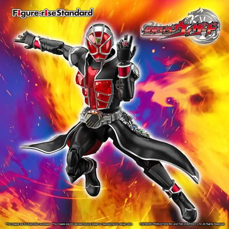 Figure Rise Kamen Rider Wizard Flame - Byggsats för Samlare | Extra rabatt