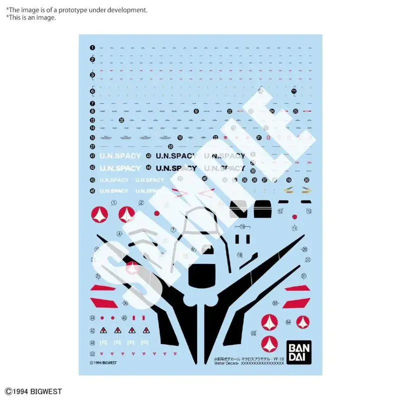 HG YF-19 1/100 Vatten Decals - Högkvalitativa Detaljer | Handla nu