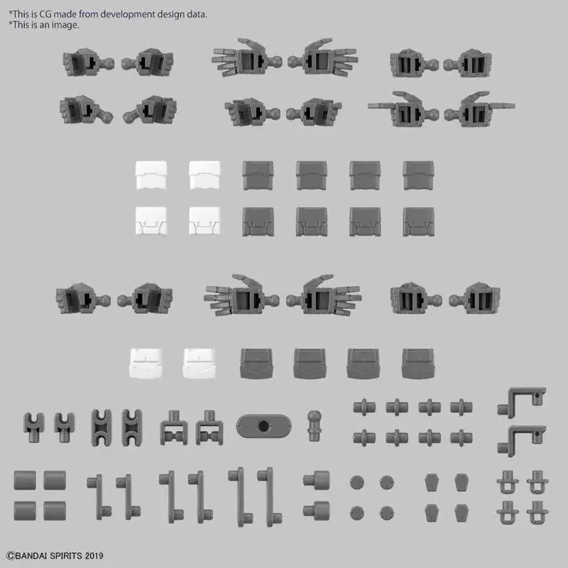 30MM Op Parts Set 12 Hand Parts 1/144 - Slutrea