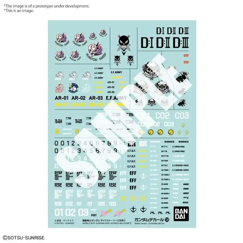 Toppsäljare | Gundam Decal 136 Gundam Side ST Multi 1