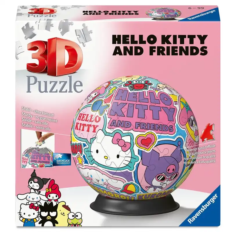 Ravensburger Hello Kitty 3D Puzzle, 72pc 3D pusselspel | Kanonerbjudande