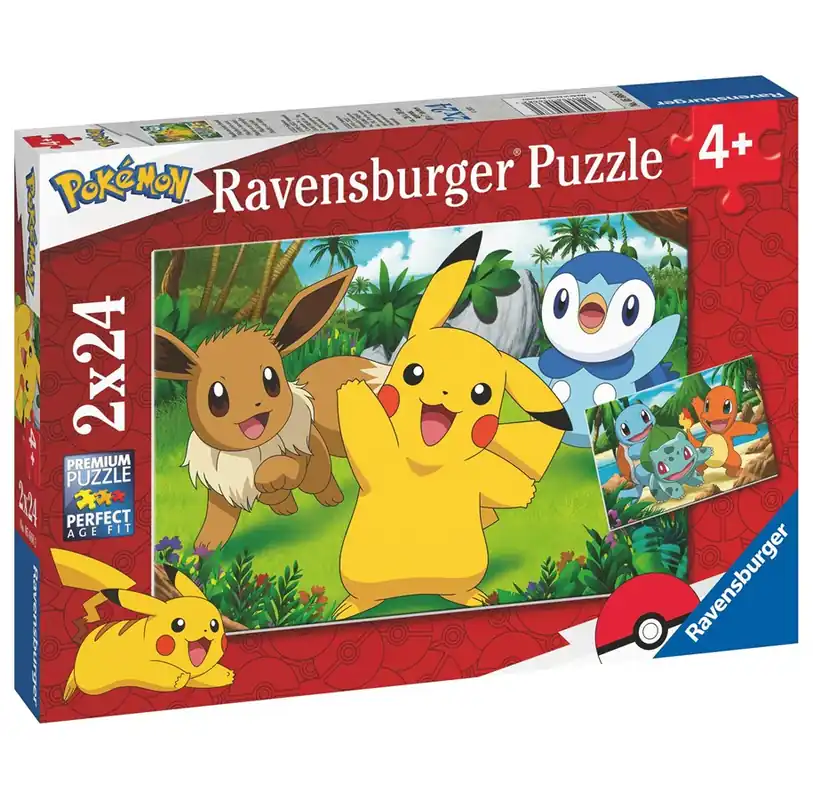 Ravensburger Pokémon 2x24p - Hög kvalitet