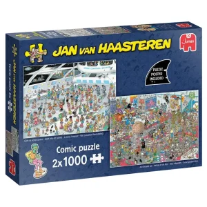 Jan van Haasteren Give us some space & All dressed up (2 × 1000) - Gratis retur