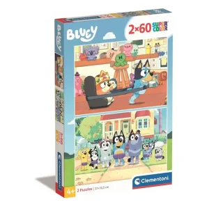 Begränsat lager - Clementoni Jigsaw Puzzle Super Color Bluey 2x60pcs. 2D Pussel