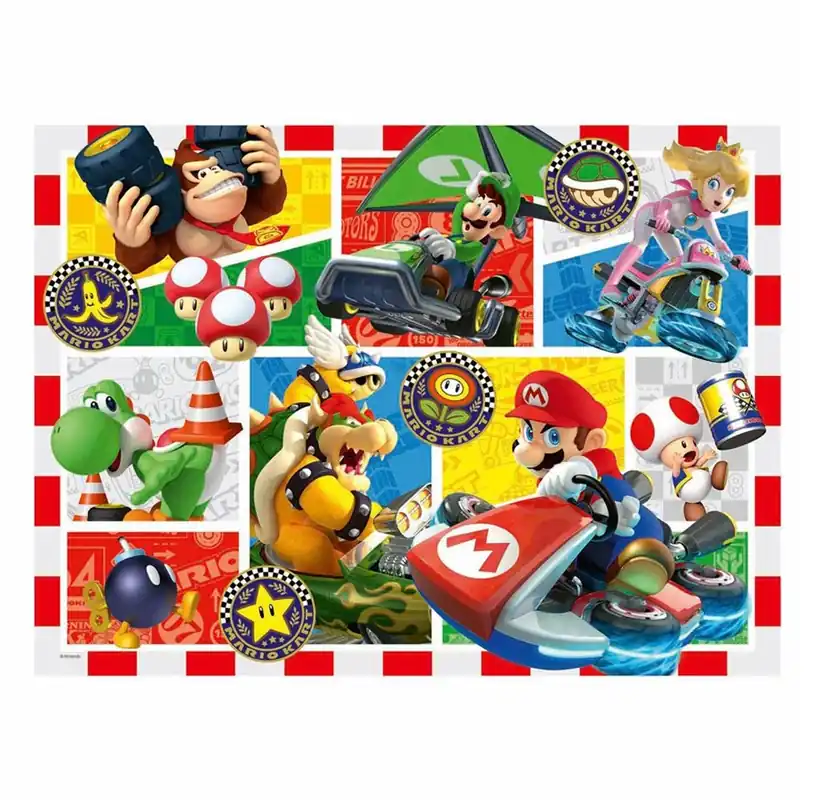 Fabrikspris - Ravensburger Jigsaw puzzle XXL Mario Kart 150 pieces. 2D Pussel