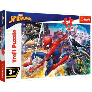 Trefl Puzzle - Spider-man - Fearless Spider-Man (24 Maxi pieces) 2D Pussel - Kampanj