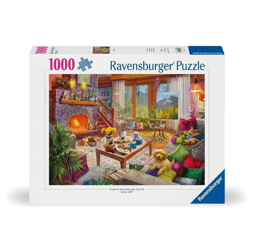 Ravensburger Puzzle Cozy Cabin 1000p | Dagens erbjudande