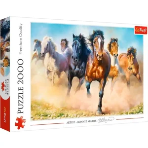 Trefl Puzzle - Galloping herd of horses (2000 pieces) 2D Pussel | Rea