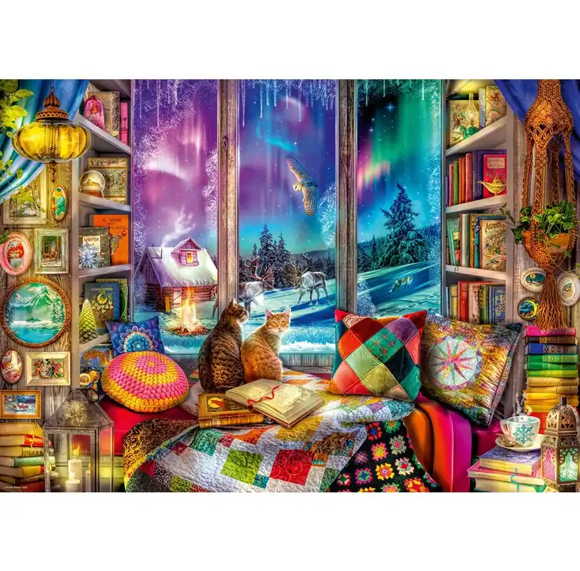 Ravensburger Winter Reading Nook, 1000pc - Trygg betalning
