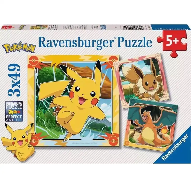 Dagens erbjudande | Ravensburger Pokémon 3x49p - 5+