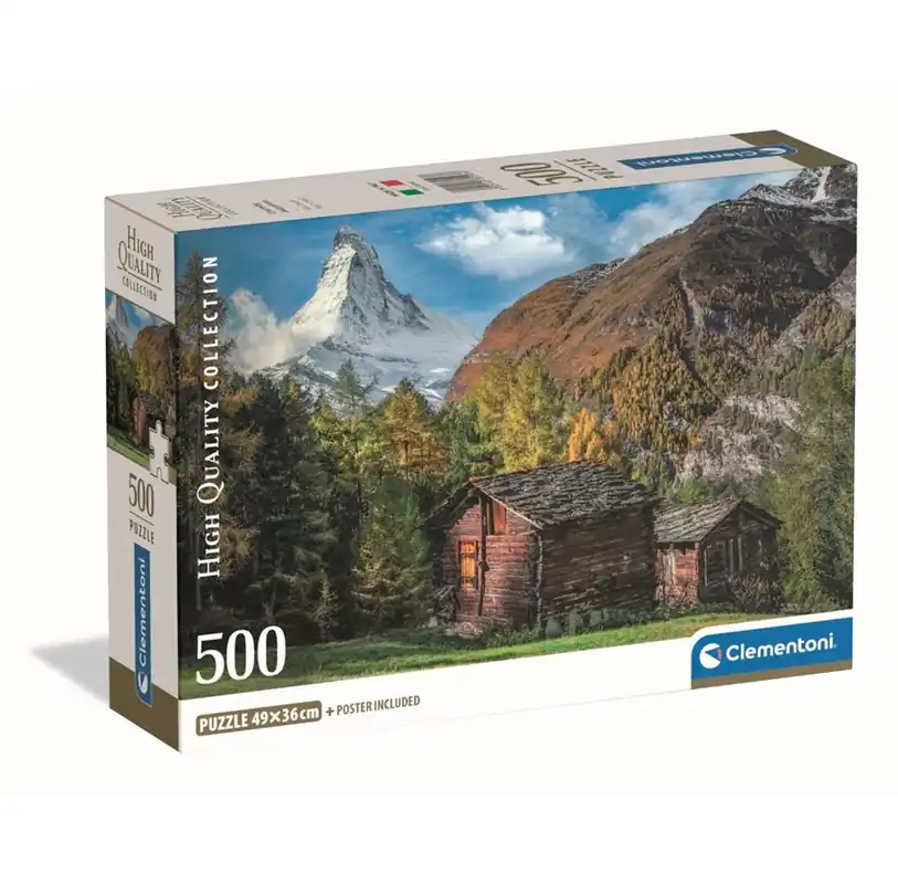 Kan beställas - Clementoni Jigsaw Puzzle Charming Matterhorn 500 pcs. 2D Pussel