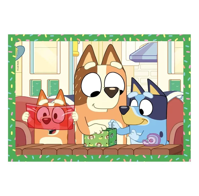 Clementoni Jigsaw Puzzle 4in1 Bluey 2D Pussel - Riktigt fynd