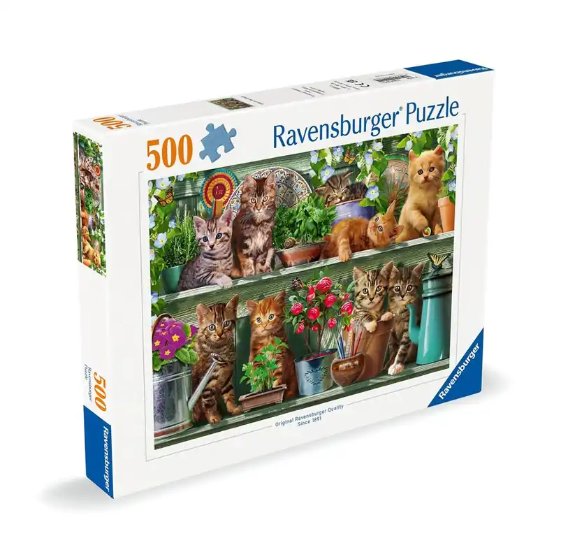 Ravensburger Cats On The Shelf 500p - Bara denna vecka