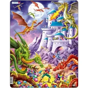 Larsen Puzzles Dragons - Lågt pris