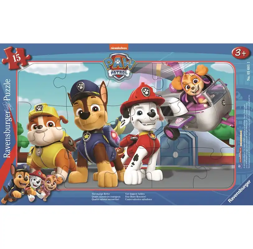 Bra pris | Ravensburger Paw Patrol Four Brave Rescuers 15p