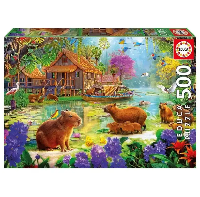 Köp nu - Educa 500 Capybara Village