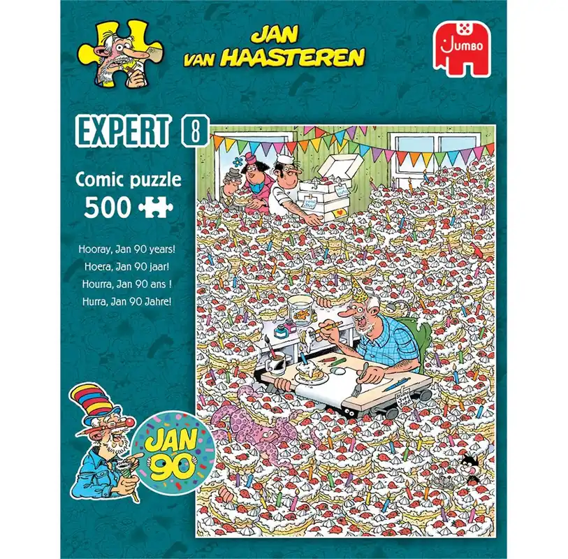 Smidig beställning - Jan van Haasteren Expert 8 Hooray Jan 90 Years! (500)
