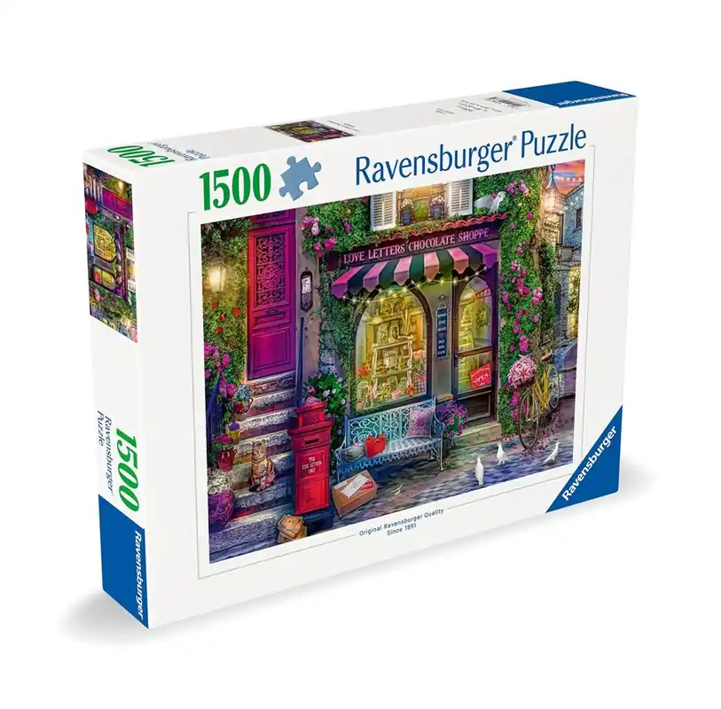 Försäljningssuccé | Ravensburger Love Letters Chocolate Shop 1500p