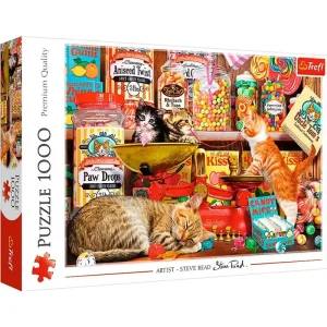 Trefl Puzzle - Cats sweets (1000 pieces) 2D Pussel - Begränsat antal
