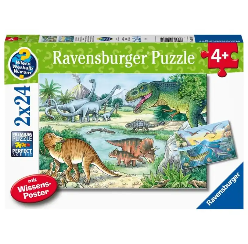 Kampanj - Ravensburger Dinosaurs Of Land And Sea 2x24p