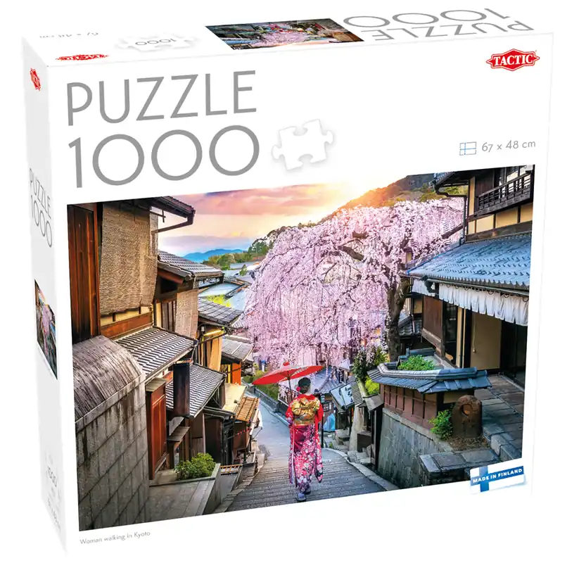 Missa inte | Tactic 1000 pcs puzzle Woman walking in Kyoto