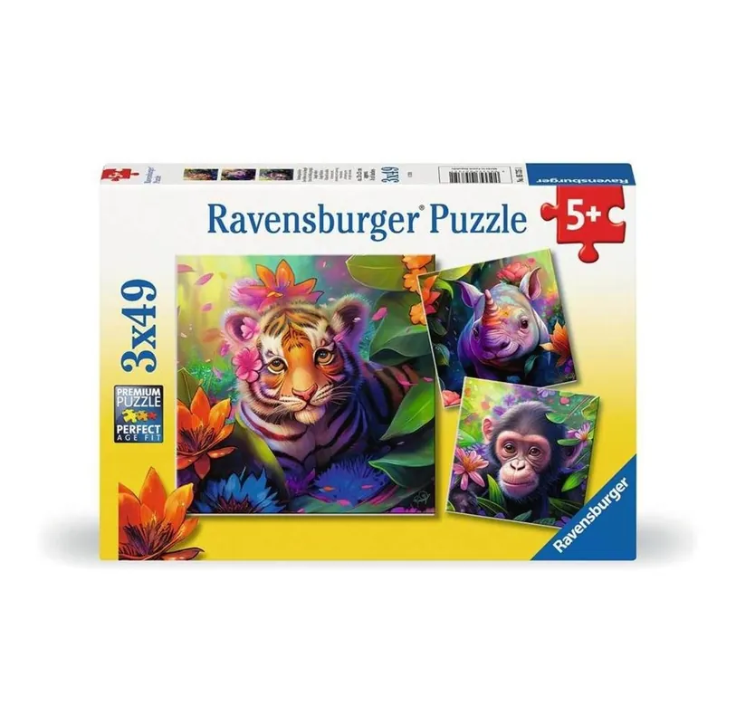 Kanonerbjudande - Ravensburger Jungle Babies, 3x49pc