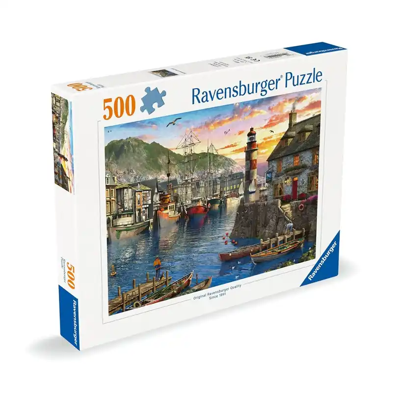 Rekommenderas | Ravensburger Sunrise At The Port 500p