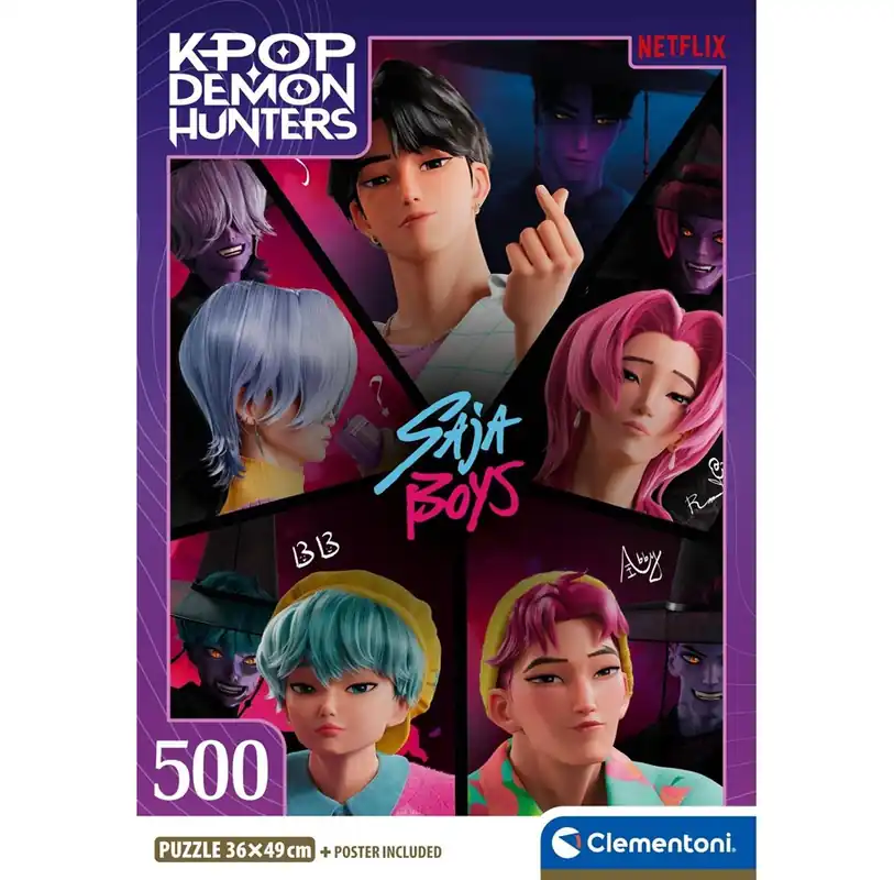Clementoni K-Pop Demon Hunters - Compact 500 brikker | Mycket uppskattad