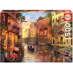 Beställ nu - Educa Sunset in Venice (1500)