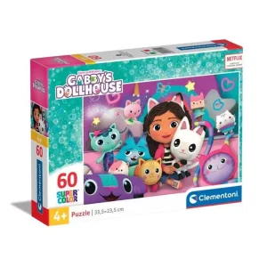 Beställ direkt - Clementoni Gabby‘s Dollhouse Super Colour Jigsaw Puzzle (60)