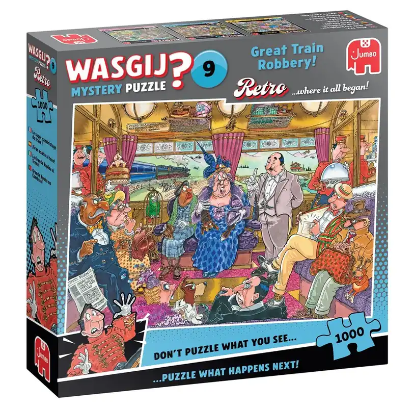 Wasgij Retro Mystery 9 The Great Train Robbery! (1000) | Kampanjen går snart ut