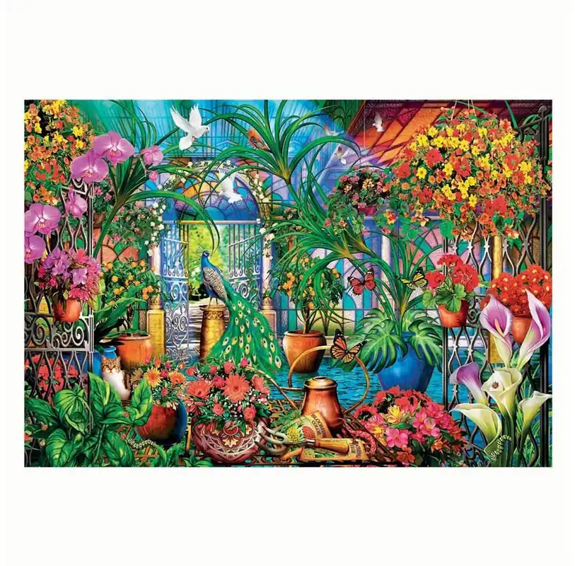 Clementoni Jigsaw Puzzle Artworks The Greenhouse Caretakers 500pcs. 2D Pussel | Riktigt fynd