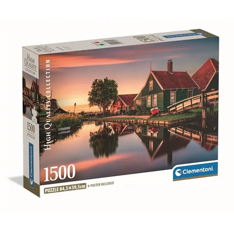 Clementoni Jigsaw Puzzle Zaanse Schans 1500 pcs. 2D Pussel - Lågt pris