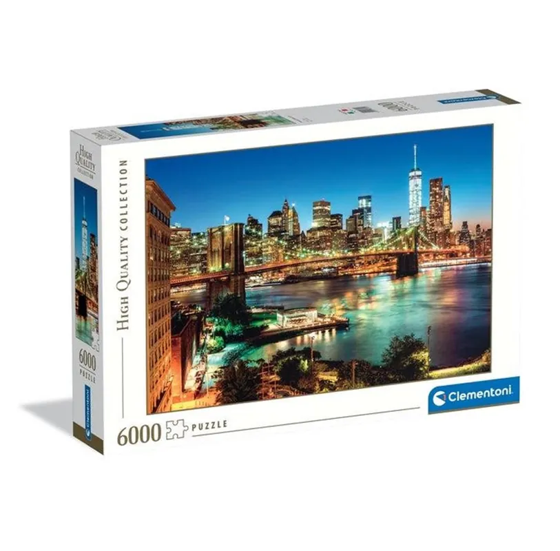 Efterfrågad - Clementoni Puzzle Brooklyn Bridge Lights 6000pcs. 2D Pussel