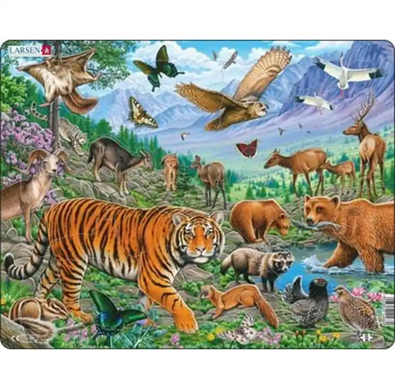 Larsen Puzzles Puzzle Siberian tiger summer - 36 pieces Maxi (36.5x28.5 cm) 2D Pussel - Beställ online