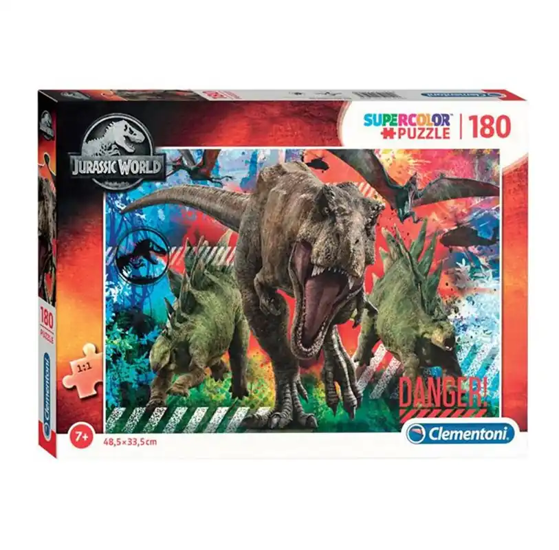 Reapris | Clementoni Jigsaw Puzzle Super Color Jurassic World 180pcs. 2D Pussel
