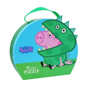 Peppa Pig - Suitcase w. Puzzle - George - Bästsäljare