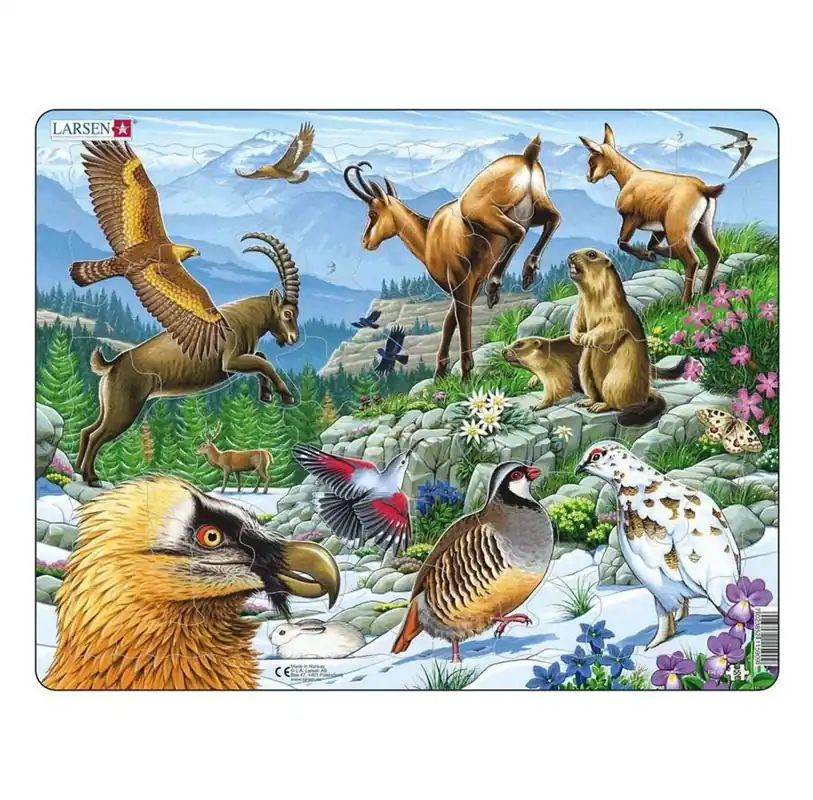 Premiumkvalitet - Larsen Puzzles Puzzle Alps - 55 pieces Maxi (36.5x28.5 cm) 2D Pussel