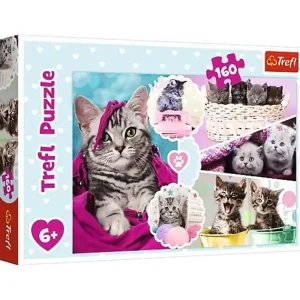 Trefl Puzzle - Lovely kittens (160 pieces) 2D Pussel | Enkel beställning