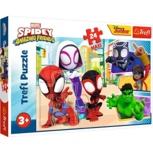 Trefl Puzzle - Spidey and his Amazing Friends - Spidey and his Friends (24 Maxi pieces) 2D Pussel - Tryggt köp