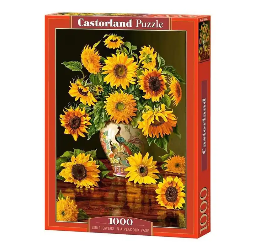 Väl omtyckt | Castorland Sunflowers in a Peacock Vase 1000pcs. 2D Pussel